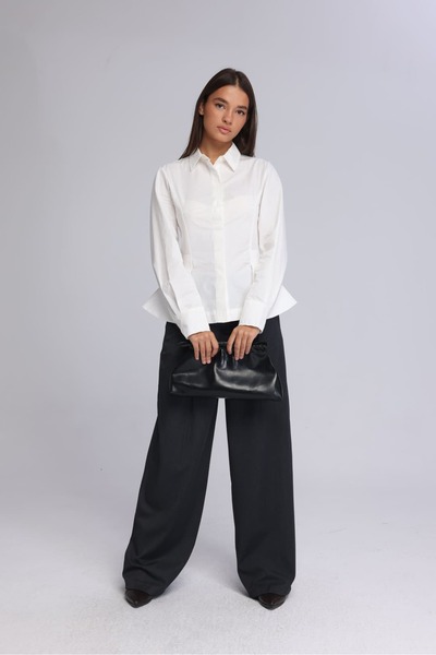 IDA Collection Smoked High Waist Wide Leg Pants