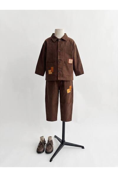 Laciel Paris Unisex Ceketi Yamalı Pantolon Gabardin Takım