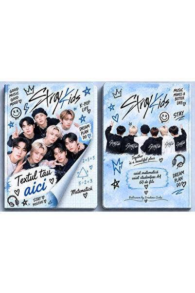 Dulciurim by Loredana Ciulei Set 5 Caiete personalizate Stray Kids A4 STUDENT...