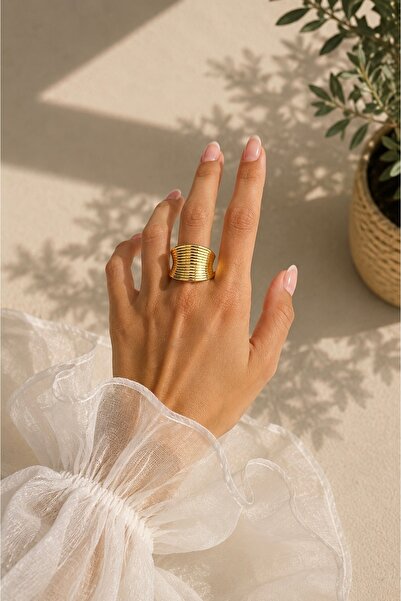 Okko Store Thick Striped Ring