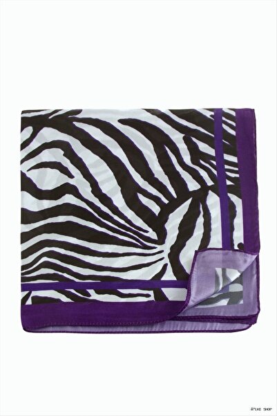 ZERO LAND Ilkestor Purple Colored Zr Chiffon Scarf (223757) 50X50 cm