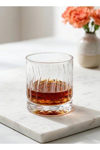 Altijara Set of 6 Glass Whiskey Glasses 330 Cc