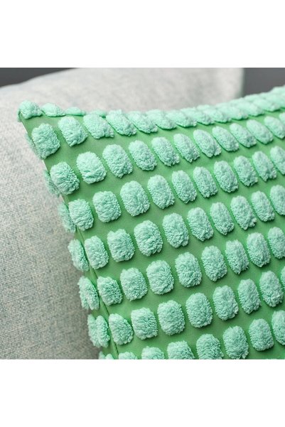 IKEA Polka Dot Throw Pillow Cover 50X50 cm Zippered Popcorn Pillow Cover Pillow Cushion Cover Not Included Green Color