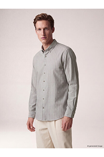 LC Waikiki Timeless Clothing & Timeless Choices Standard Fit Striped Men's Shirt