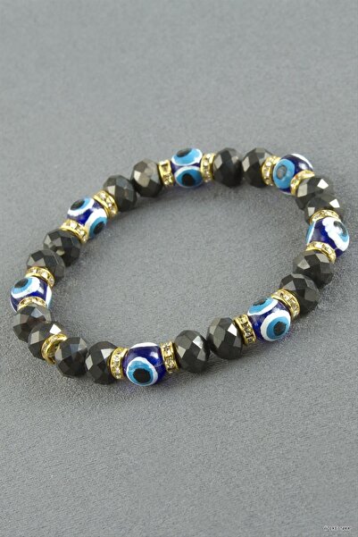 ZERO LAND Ilkestor Evil Eye Stone Crystal (225222) Bracelet Brown