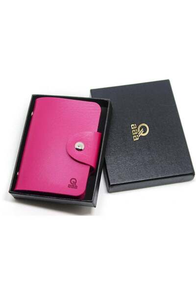 Q TRIPLE A Holders for Men & Women Soft Leather Bank Card Case Slim Pocket Wa...