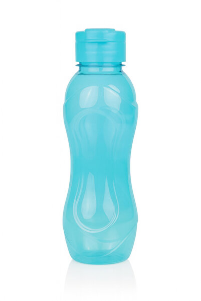 FATELLA Çocuk Mavi Renkli Şeffaf Suluk Matara 750 ml Okul ve Günlük Kullanım