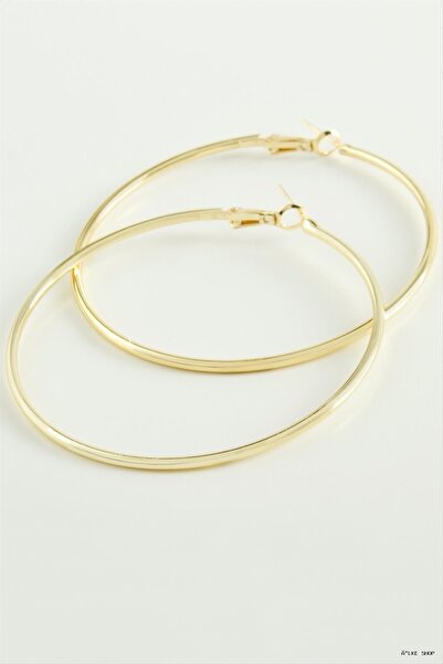 ZERO LAND Ilkestor Metal Hoop Earrings 6 (232302) cm Yellow