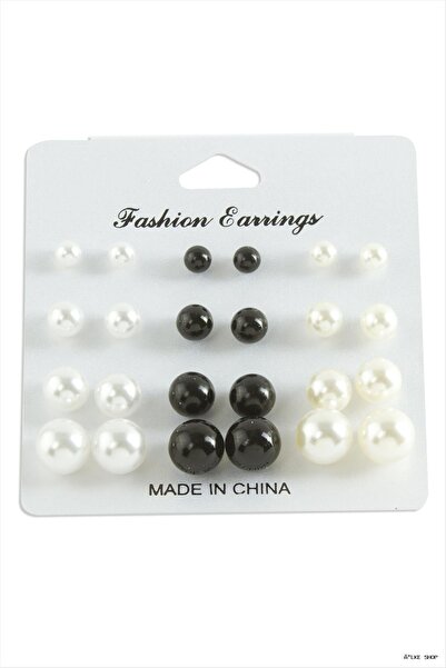 ZERO LAND Ilkestor Carded Pearl Earrings 24 (230518) Piece Ebruli