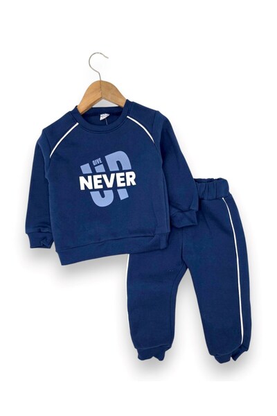 voyyo kids baby Boy's Winter 3-Thread Ribbed Never Printed Top and Bottom Tra...