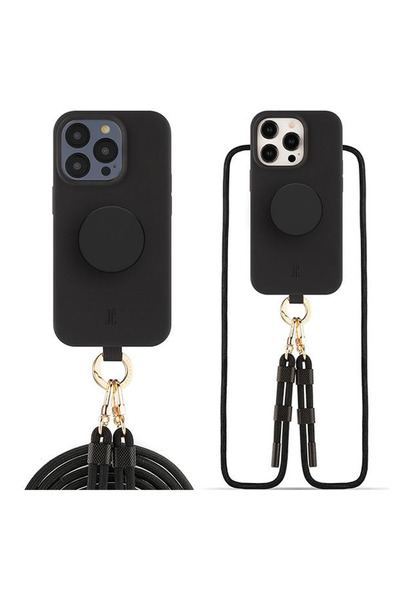 Just Elegance Husă 3 în 1 Popgrip pentru iPhone 15 Pro 6.1, compatibilă Magsafe
