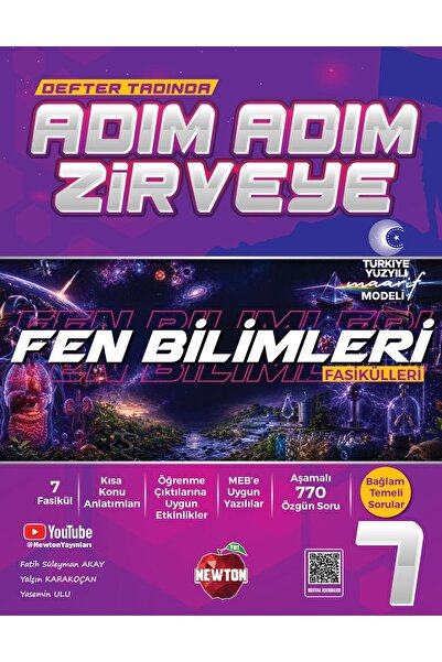Newton Yayınları ADIM ADIM ZİRVEYE 7 SINIF FEN FASÜKÜLLERİ MAARİF MODEL