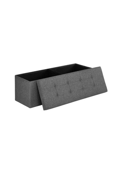 ASTERA Sandıklı Keten Tabure 120 L, Saklama Kutusu, Katlanabilir, 38 X 110 X ...