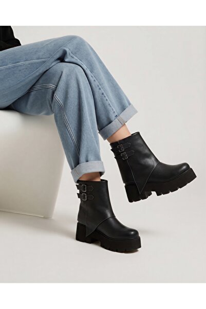 HVZ Exclusive Victoria Black Light Sole Comfortable Thick Sole Boots