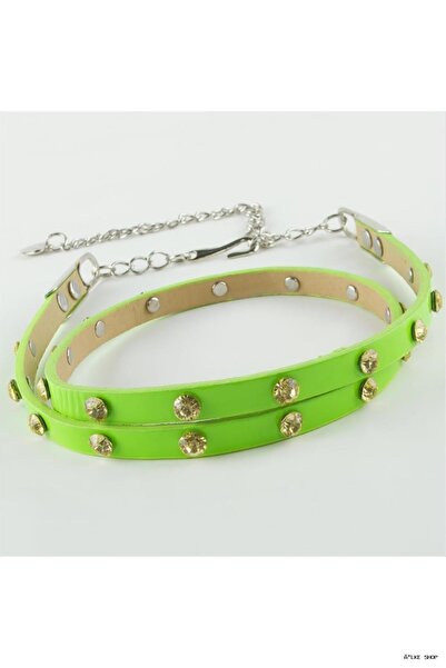 ZERO LAND Ilkestor Classic Leather Stone (234604) Belt Green