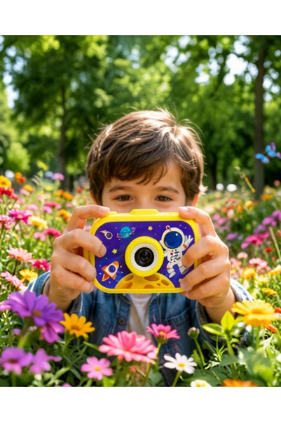 MILEST Mini Dijital Fotoğraf Makinesi - Mini Çocuk Dijital Fotoğraf Makinesi Type-C Şarjlı HD Video