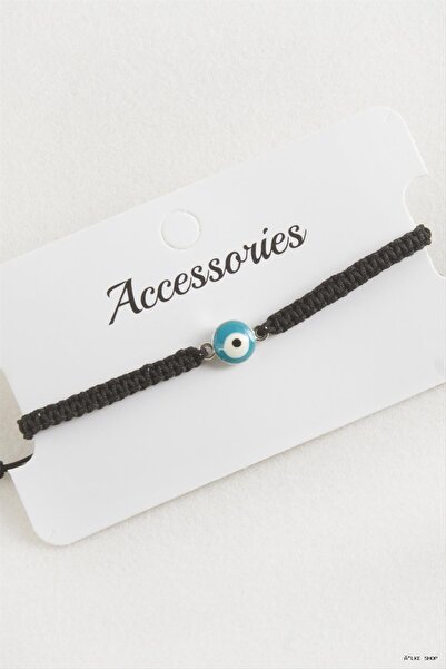 ZERO LAND Ilkestor Nazar Makrome Braided (02937) Bracelet Black