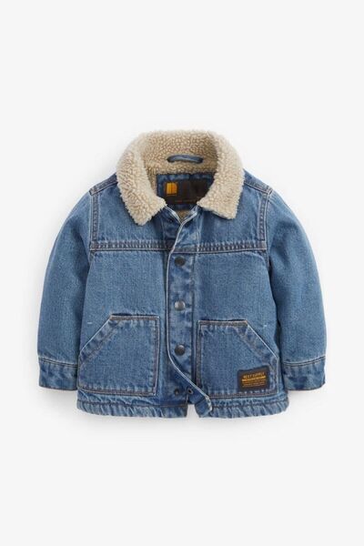 Next Baby Mavi Denim Borg Ceket / Mont