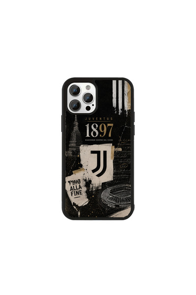 Generic Brand Husa Premium iPhone 12 / 12 Pro Juventus - Model Torino Negru A...