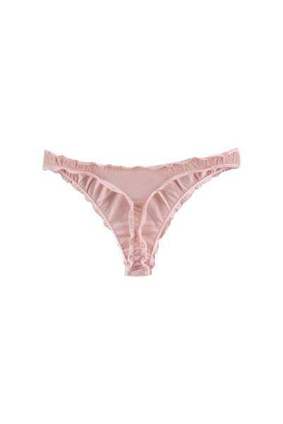 Dominant Kadın Çamaşır Pamuklu Renkli Fırfırlı TANGA 5'li Paket