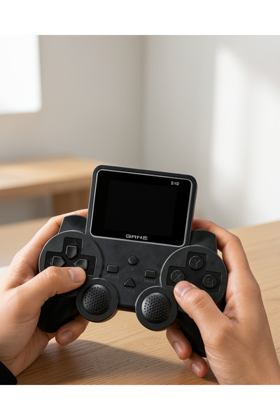 Azrlya Şarjlı Retro Gamepad Oyun Konsolu 520 Oyunlu TV Çıkışlı El Konsolu