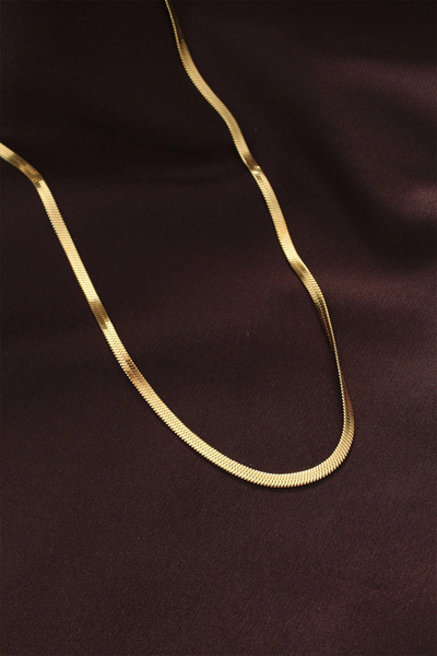 ARMÜZ 316L Steel Gold Color 60 cm Italian Chain Necklace