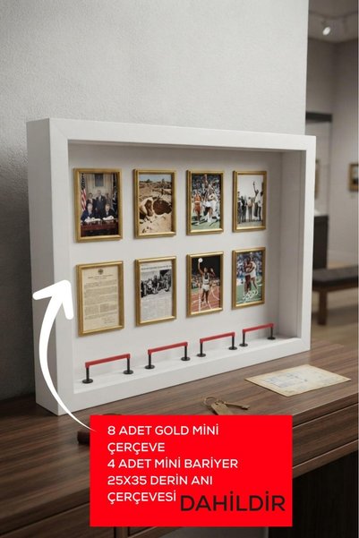 fy design Museum Of Us Çerçeve Seti 25x35 Çerçeve + 8 Adet Mini Çerçeve + 4 A...