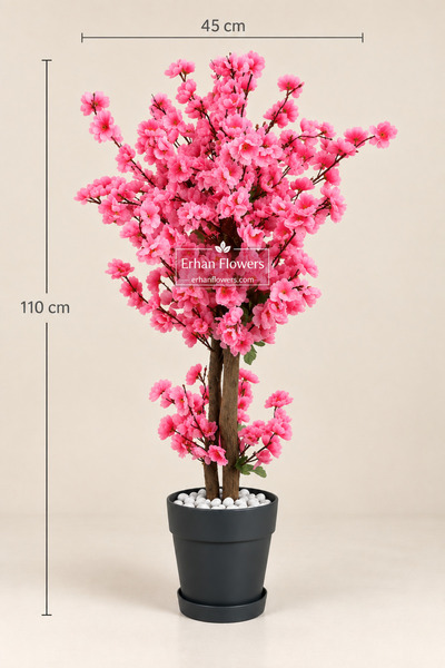 ERHAN FLOWERS ÇİÇEK & DEKORASYON Bahar dalı ağacı Pembe 110 cm