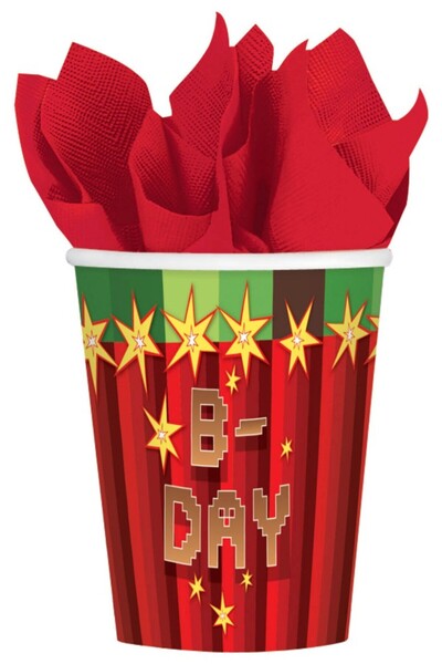 Party Boom TNT paper cup 8 pcs 250 ml
