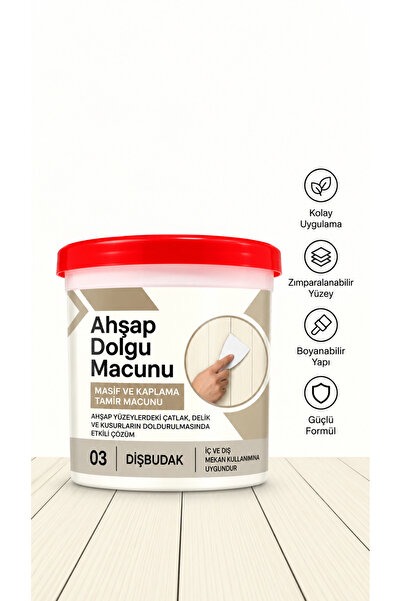 Elysian Ahşap Dolgu Macunu Profesyonel Mobilya Duvar Tamir Macunu MDF Sunta M...