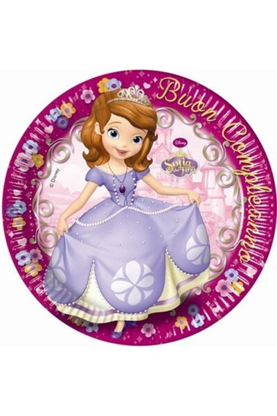 Disney Sofia First Paper Plate 8 pieces 23 cm