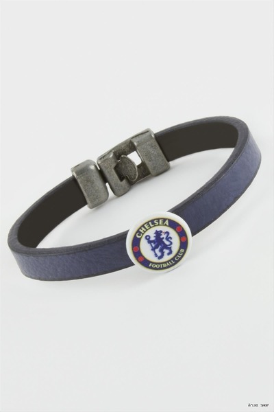 ZERO LAND Ilkestor Navy Blue Colored Artificial (22414) Leather Bracelet