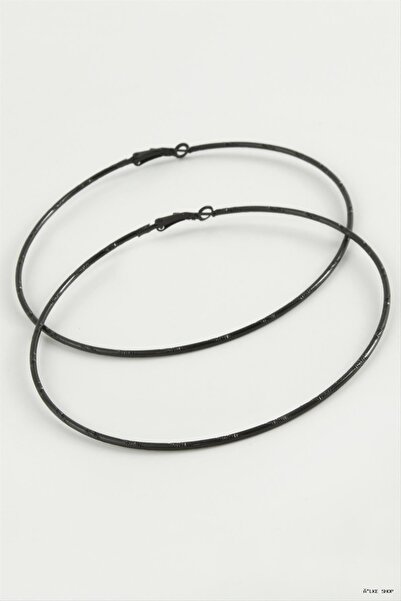 ZERO LAND Ilkestor Dotted Metal Hoop Earrings 8-9-10 cm (20914) 9 cm