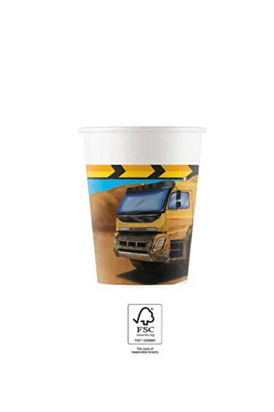 Javoli Grabber Construction Paper Cup 8 pcs 200 ml FSC