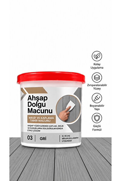 Elysian Ahşap Dolgu Macunu Profesyonel Mobilya Duvar Tamir Macunu MDF Sunta M...