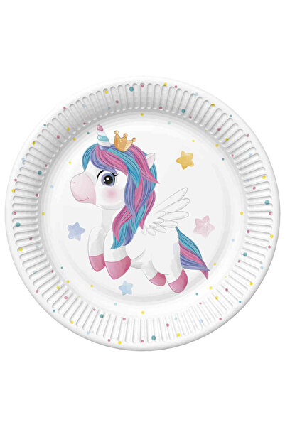 UNICORN Magical farfurie de hârtie 8 buc 22,7 cm