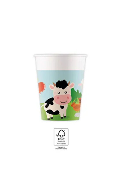 FARM Party pahar de hârtie 8 buc 200 ml FSC
