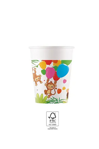 Javoli Junglă Balloons pahare din hârtie 8 buc 200 ml FSC