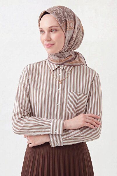 Silk Home Soft Scarf Authentic Dried Rose