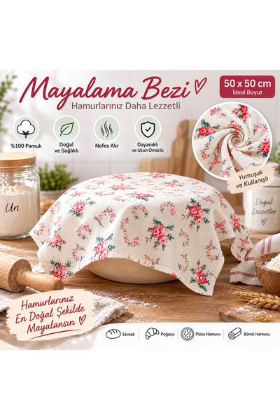 Hemdeucuz Hamur Mayalama Bezi 50*50 2li