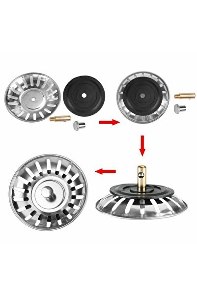 Munico Mutfak Lavabo Süzgeci Tıkaç Tıpa Lavabo Filtresi Filtre Lavabo Süzgeci...