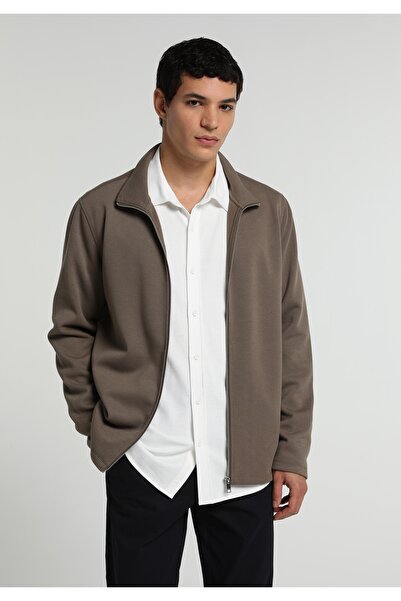 Colin's Regular Fit Zippered Men's Beige Jacket