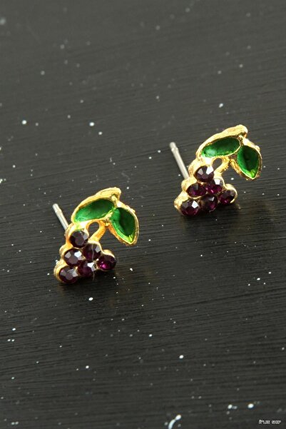ZERO LAND Ilkestor Grape Stone Tiny (31557) Earrings Yellow