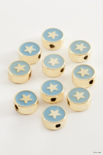 ZERO LAND Ilkestor Star Enamel Horse 1 Piece (35939) Blue