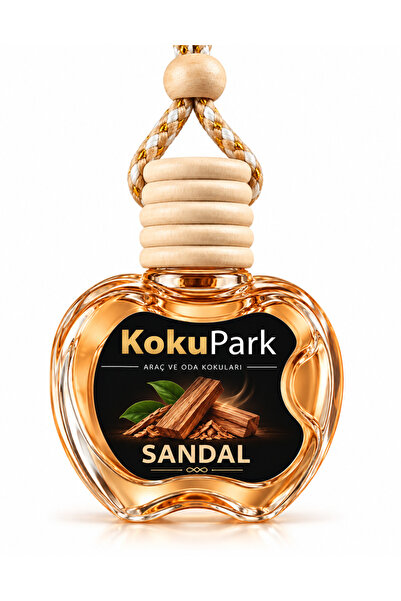 Sandal Ağacı Kokulu Asma Araç Kokusu – Cam Şişe Oto Kokusu