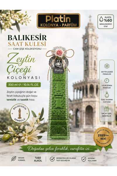 Platin Kolonya & Parfüm Platin Kolonyaları 300 ml. Balıkesir Saat Kulesi Cam ...