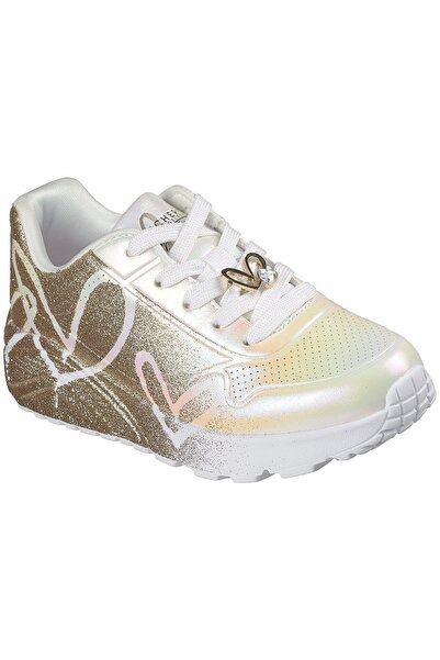 SKECHERS Маратонки Уно Лайт Хартдъст Форевър, Сиви, Детски