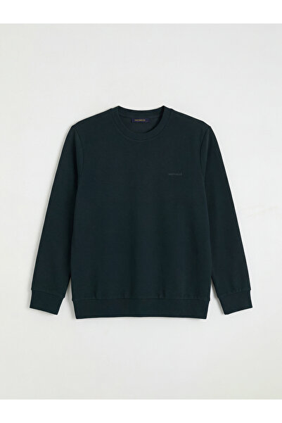 LC Waikiki Peak New Season Crew Neck Embroidered Men's Sweatshirt
