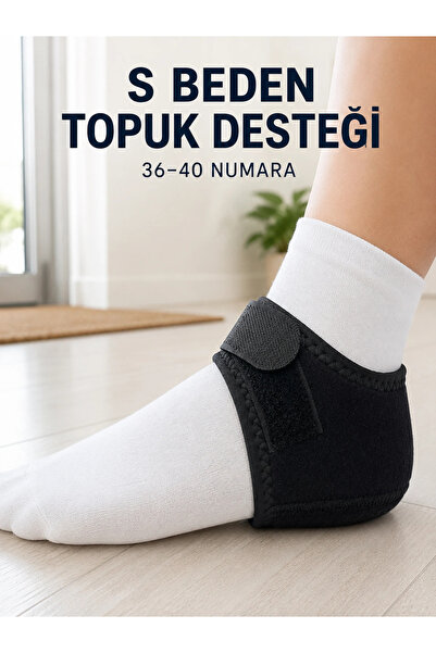 ARMÜZ جوارب داعمة لحماية الكعب، مقاس S، رقم 36-40، تصميم مرن بفيلكرو