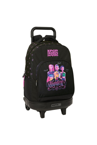 Javoli Fetele Kpop la vânătoare de demoni Negra rucsac școlar premium cu roți...